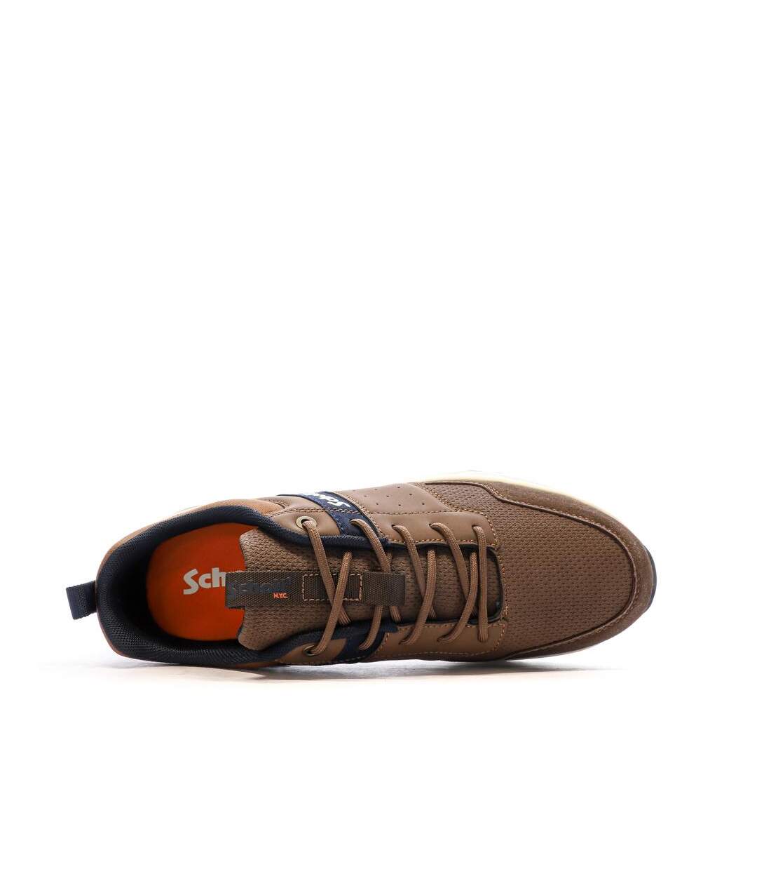 Baskets marron homme schott fugio cognac-4
