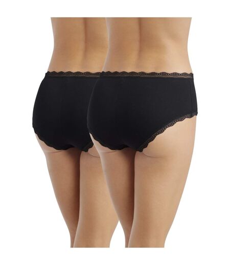 Lot de 2 shortys Daily Coton Dentelle
