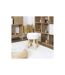 Tabouret en Tissu Bouclette Hera 40cm Blanc