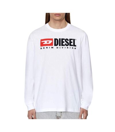 T-shirt Manches Longues Blanc Homme Diesel Division - XL