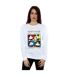 Disney Pantalon de survêtement Mickey Mouse à couleur carrée - Femmes/Ladies (Blanc) - UTBI27185-2