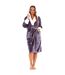 Robe De Chambre Motif/style Scintillant Femme Charbon Keanu-1