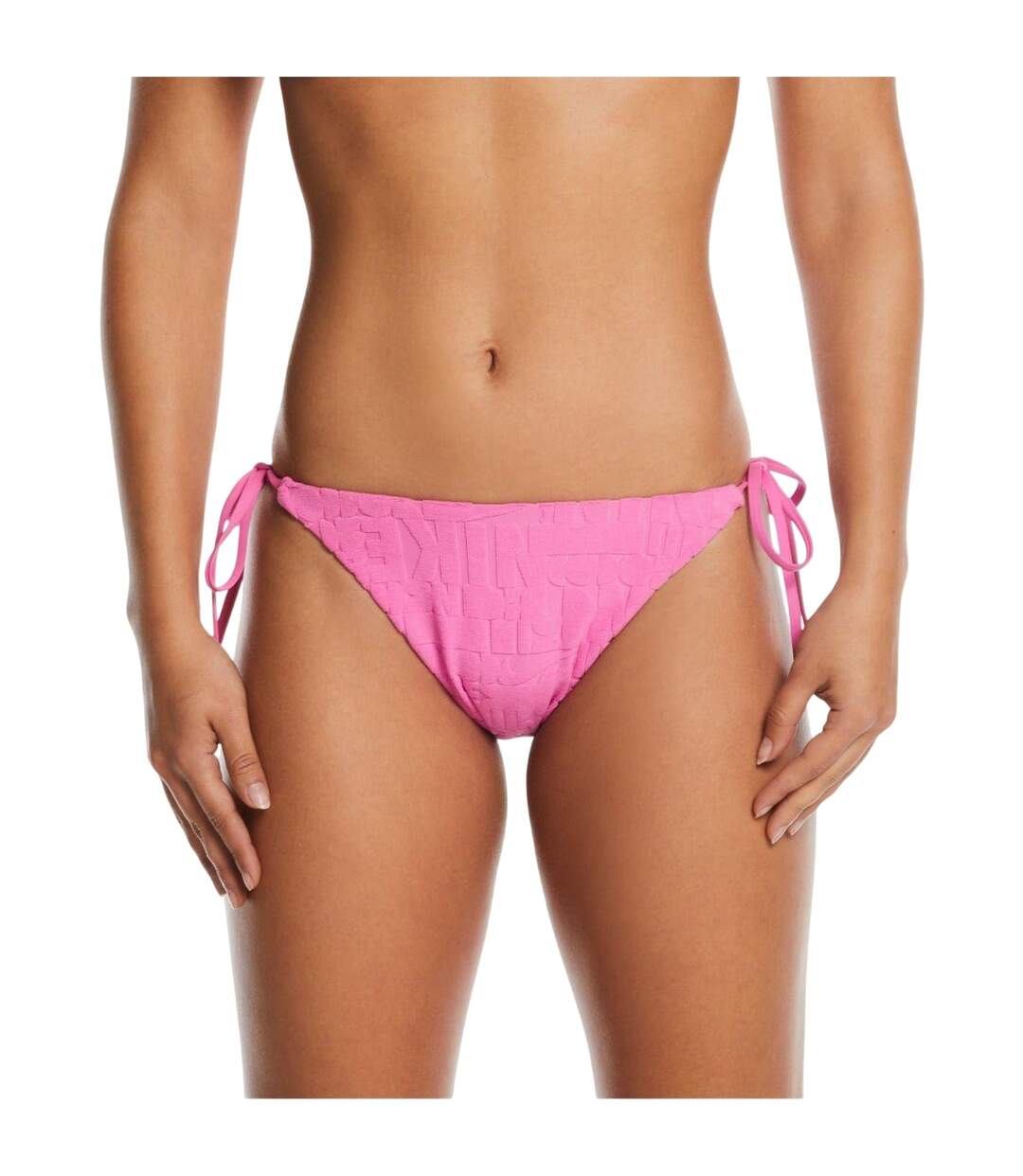 Bas De Maillot De Bain Motif/style En Relief Femme Rose Nike-2