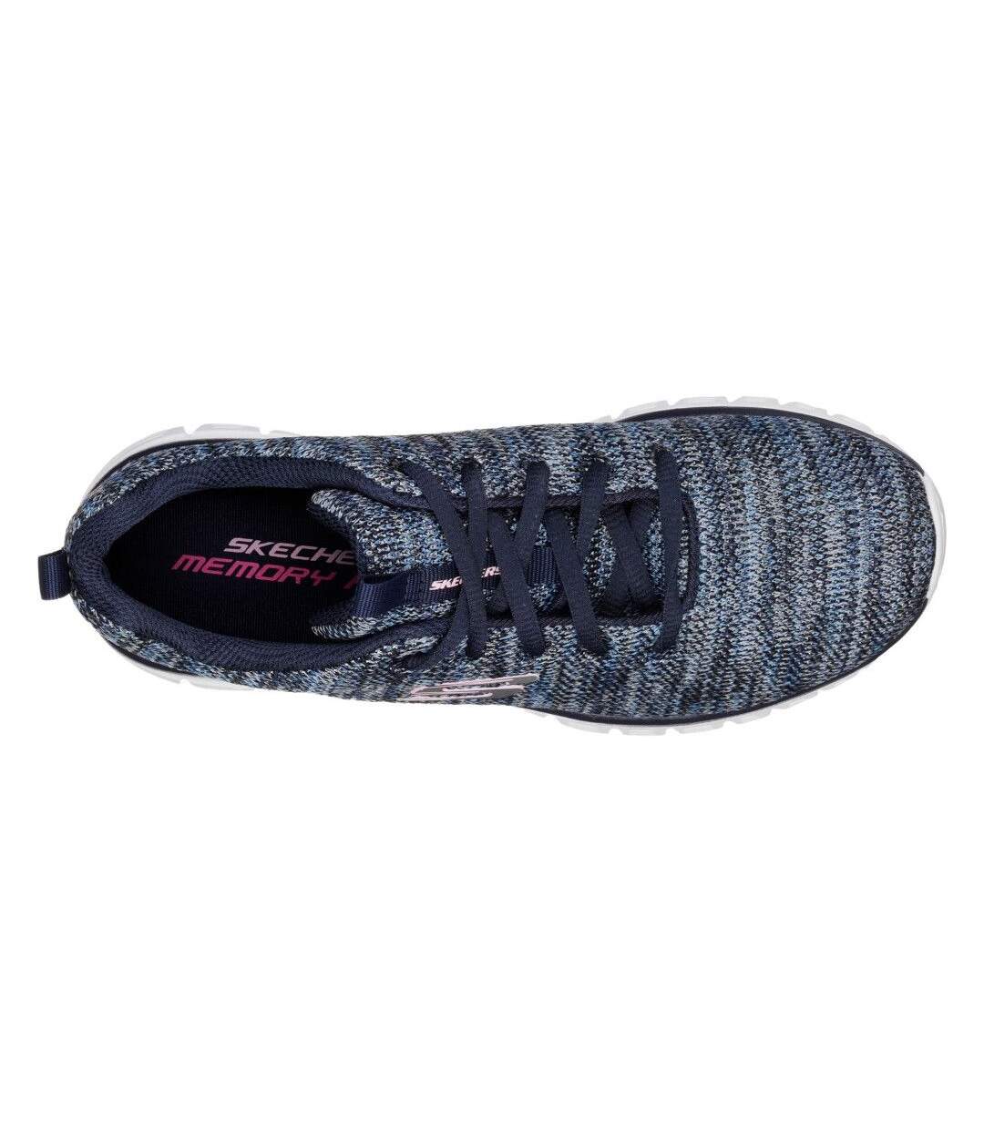 Skechers Womens/Ladies Graceful Twisted Fortune Shoes (Navy/Blue) - UTFS7628