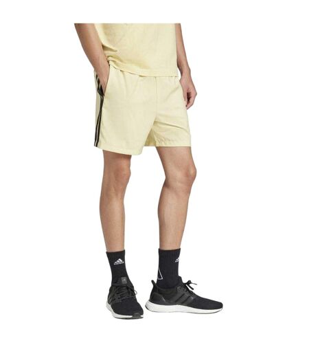 Short Motif/style 3 Rayures Homme Jaune Pâle Adidas