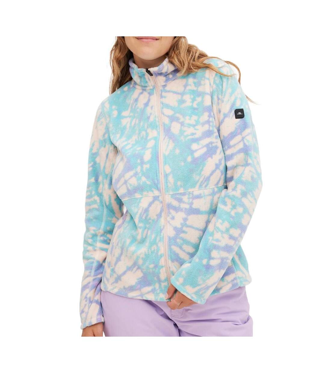 Veste polaire bleu femme o'neill clime printed-1