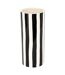 Vase Rayé en Dolomite Edric 30cm Noir-1