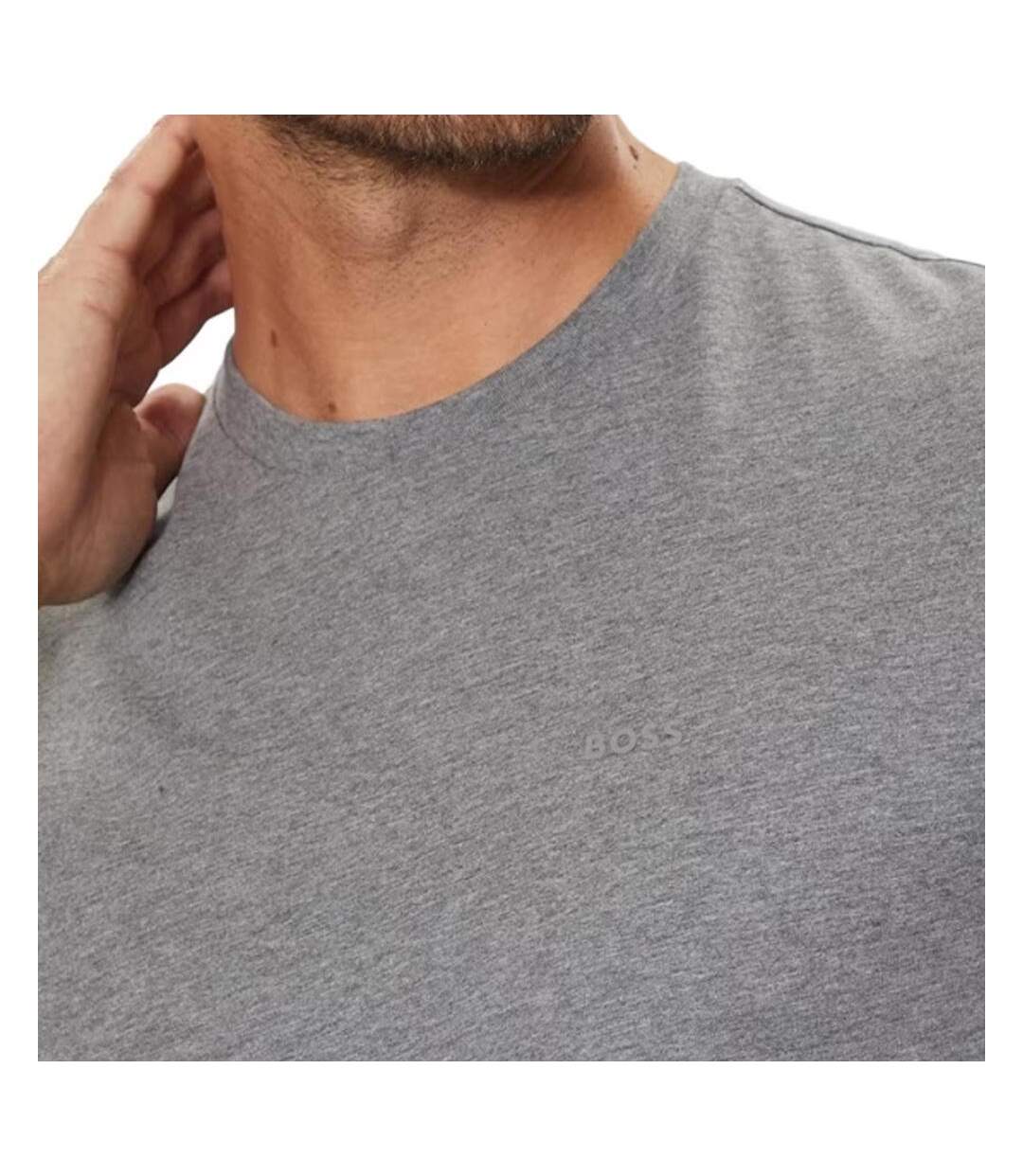 T-Shirt gris homme hugo boss thompsones-2
