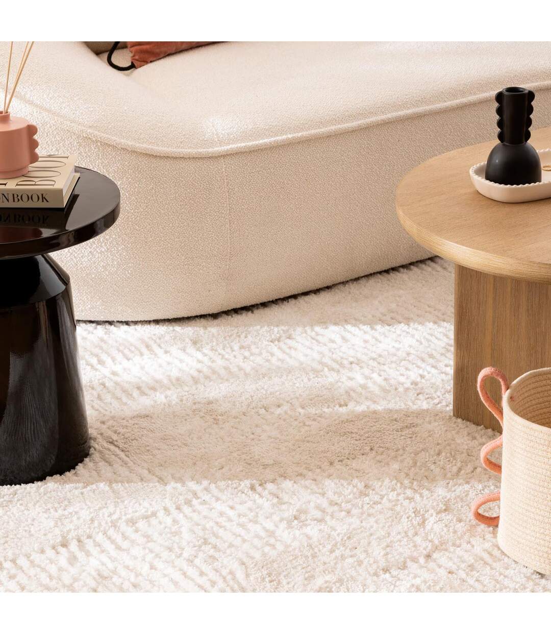 Tapis Berbère Wavy Bliss 150x200cm Ivoire-3