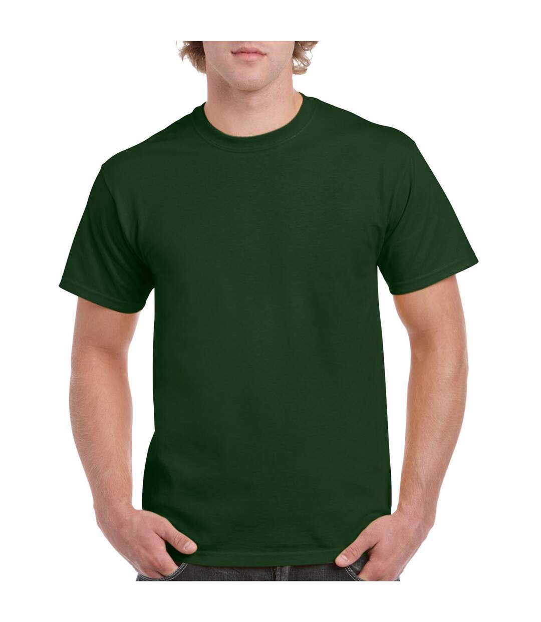 T-shirt Adulte Vert Forêt Gildan-1