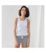 Ensemble Pyjama Court Femme Blanc Gris Towel City-1