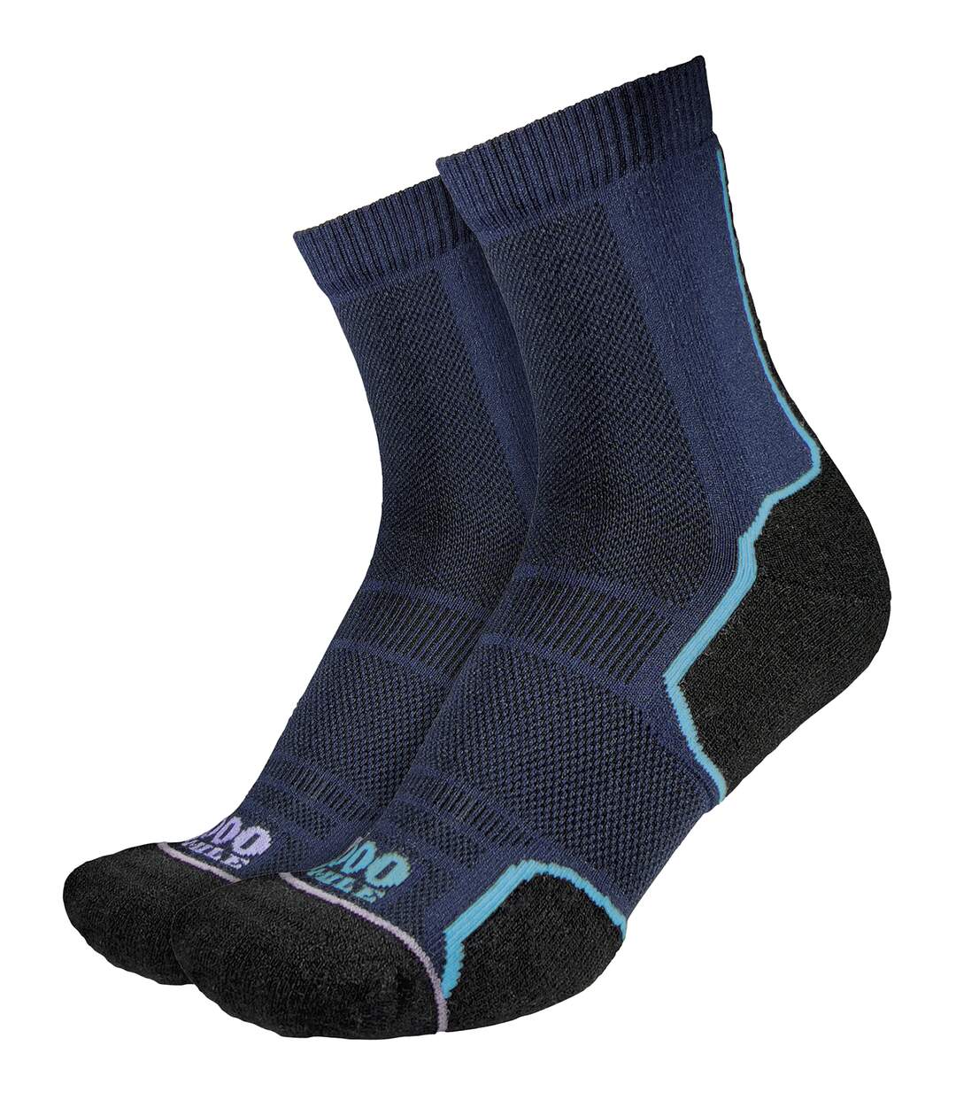 Chaussettes Trail Repreve monocouche pour hommes, 2 paires-1