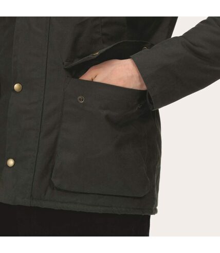 Regatta Mens Pensford Waxed Jacket (Dark Khaki) - UTRG6841