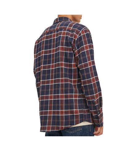 Chemise à Carreaux Marine/Bordeaux Homme Jack & Jones Jewilly - L