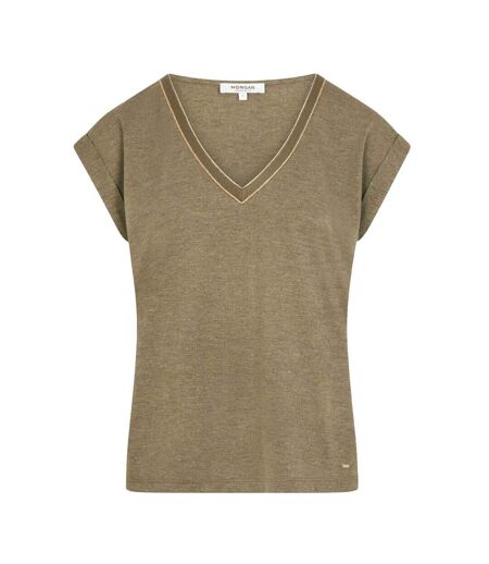 T-Shirt kaki femme morgan fantaisie