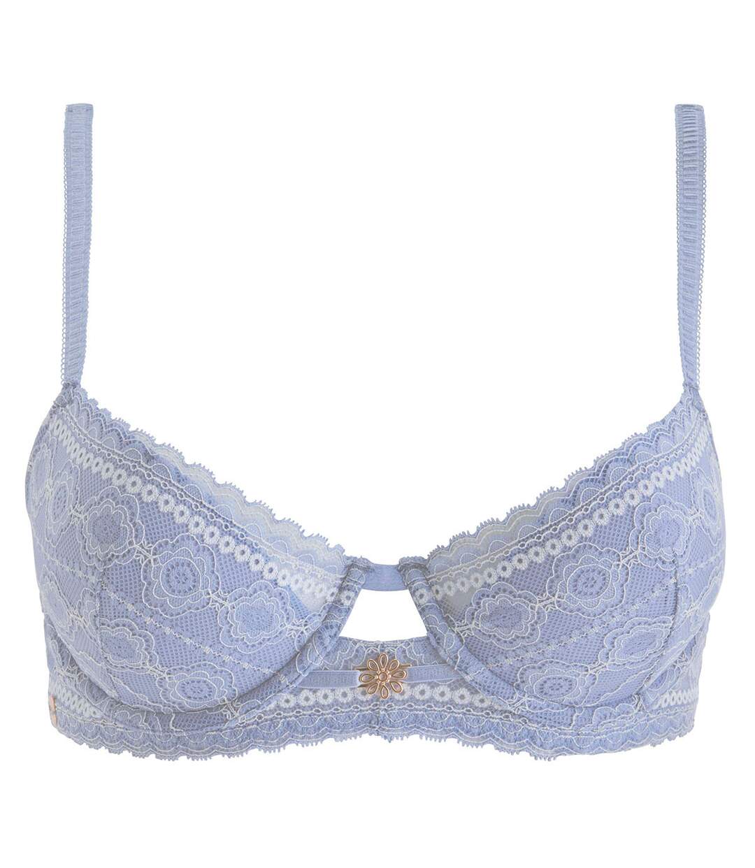 Soutien-gorge coques moulées bleu Cha Cha Cha-1