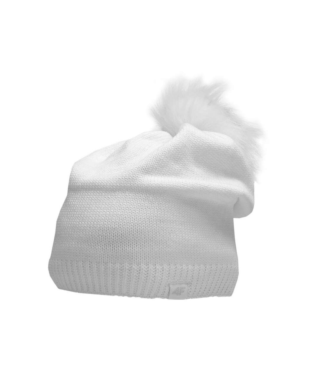 Bonnet Motif/style Uni Femme Blanc 4F-1