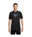 Mens Academy Plus Dri-fit T-shirt Black White Nike-2