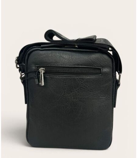 Sacoche en simili cuir noir pour homme - élégance décontractée - Choix pratique et durable