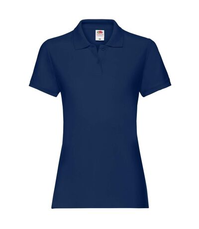 Polo premium femme bleu marine Fruit of the Loom