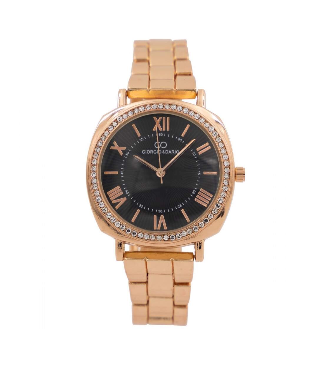 Très Belle Montre pour Femme Métal Rosé Strass GIORGIO