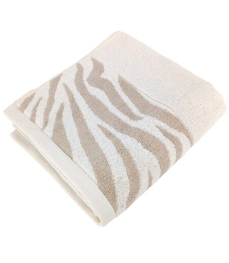 Serviette de toilette coton ZEBRA SOFT Zèbre/Uni