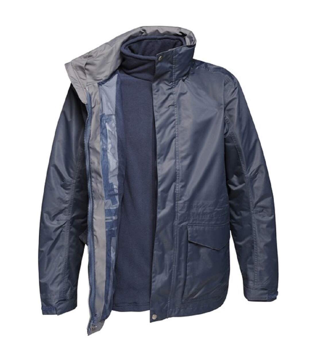 Veste parka 3 en 1 - Homme - TRA147 - bleu marine-1