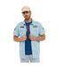 Chemise homme manches courtes en popeline patchs Tools Vondutch-1