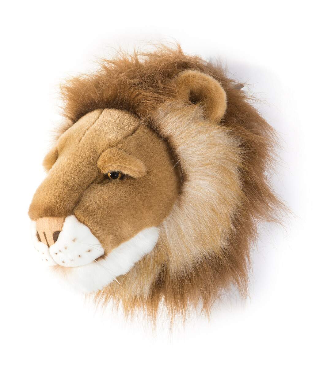 Peluche trophée mural Savane Lion Petit Cesar-3
