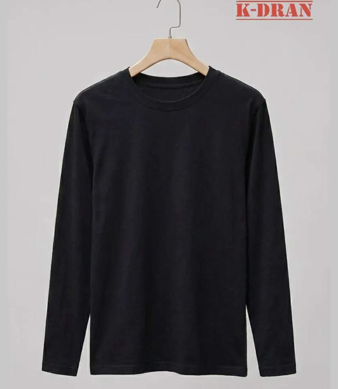 Tee-shirt Manches Longues Homme K-Dran KH0008N Noir-5