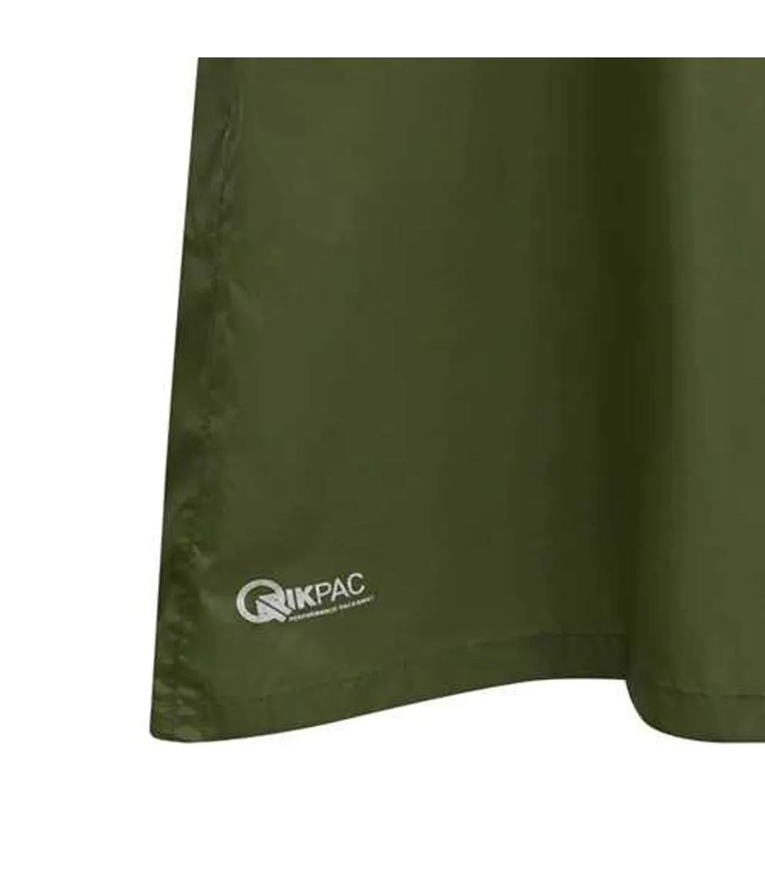 Poncho Imperméable Pliable À Capuche Qikpac Adulte Vert Mousse Trespass-4