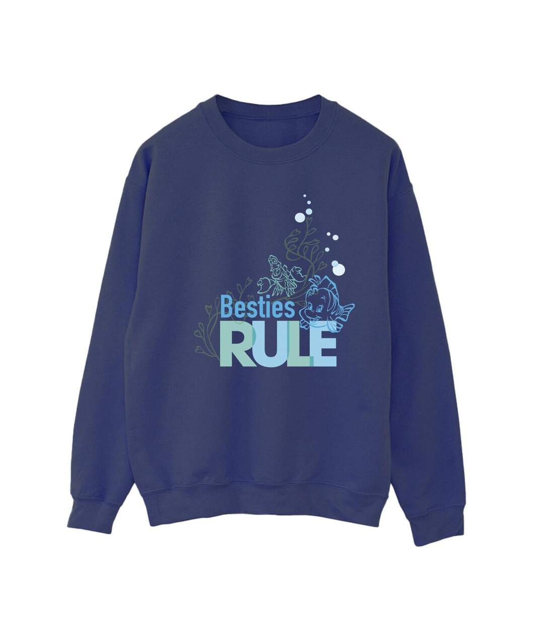 Disney Sweat Womens/Ladies The Little Mermaid Besties Sweatshirt (Bleu marine) - UTBI23414-1