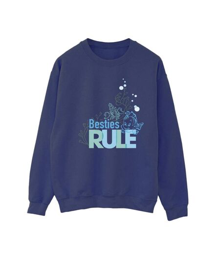 Disney Sweat Womens/Ladies The Little Mermaid Besties Sweatshirt (Bleu marine) - UTBI23414