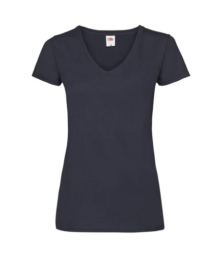 T-shirt Valueweight Femme Bleu Marine Sombre Fruit Of The Loom