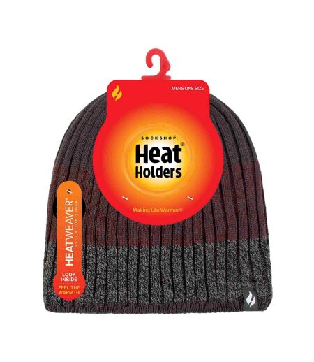 Bonnet d'hiver à rayures thermiques pour hommes