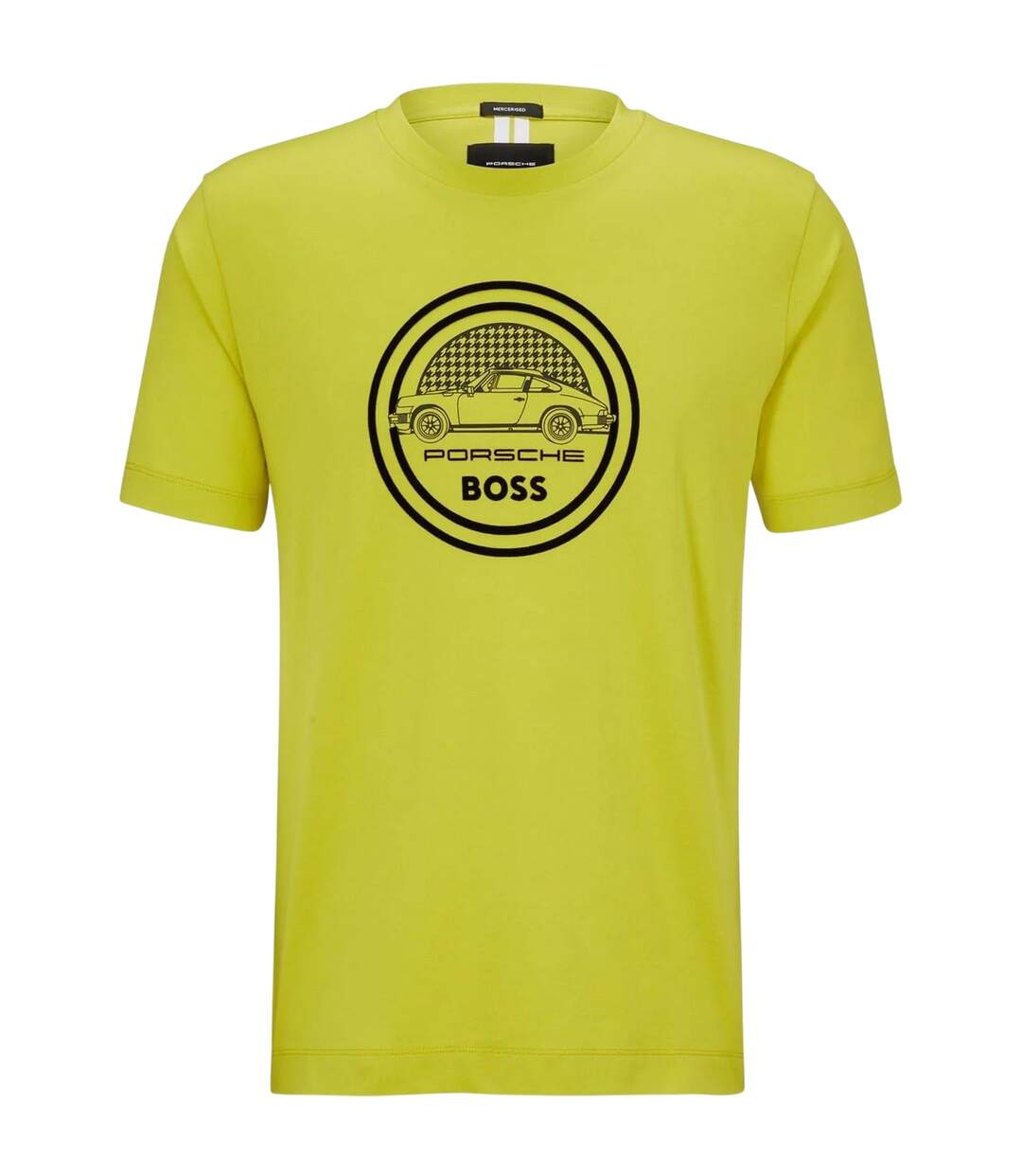 Mens Porsche Logo T-shirt Green Boss-2