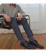 12 Pairs Mens Thin Soft 100% Cotton Plain Coloured Socks-4
