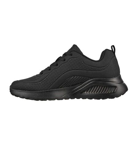 Womens/ladies Bob Buno Logo Trainers Black Skechers