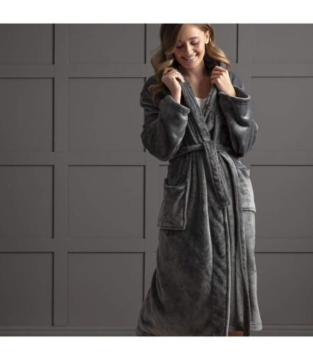 Robe de chambre en polaire thermique d'hiver pour femme