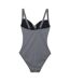 Maillot de bain 1 pièce femme bleu marine / blanc Regatta-2
