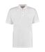 Mens Workwear Heather Polo Shirt White Kustom Kit-1
