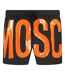 Short De Bain Motif Logo Homme Orange Noir Moschino-1