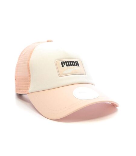 Casquette blanche/rose femme puma trucker - taille unique