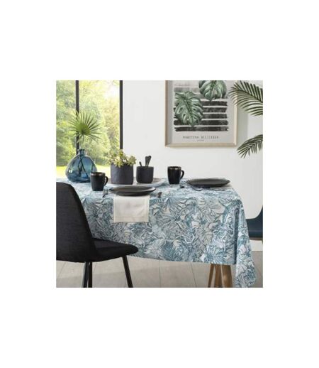 Nappe Antitache à Motifs Jungle 140x240cm Bleu