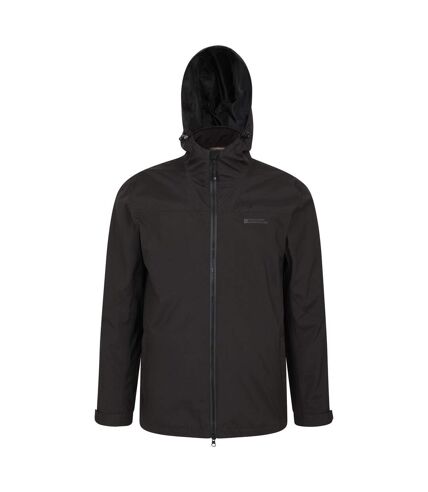 Mountain Warehouse Mens Urban Extreme Recycled 3 in 1 Waterproof Jacket (Black)