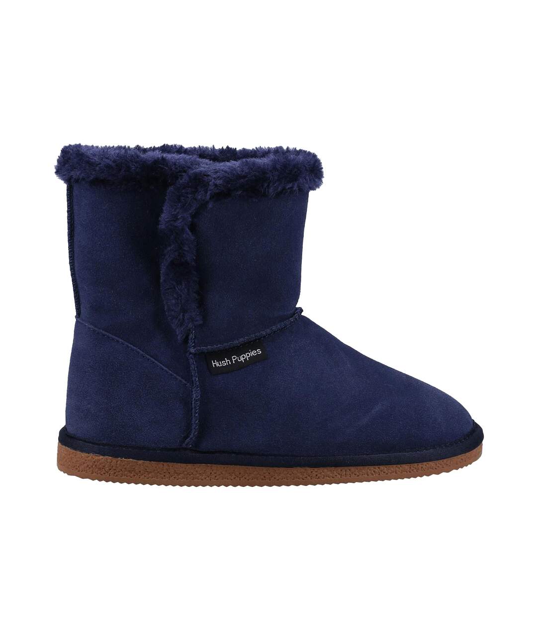 Hush puppies womens/ladies ashleigh suede slipper boots navy Skechers