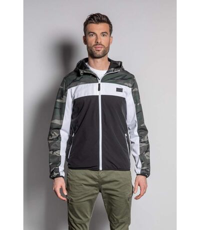 Veste camouflage à capuche FRIZZY Khaki Camo