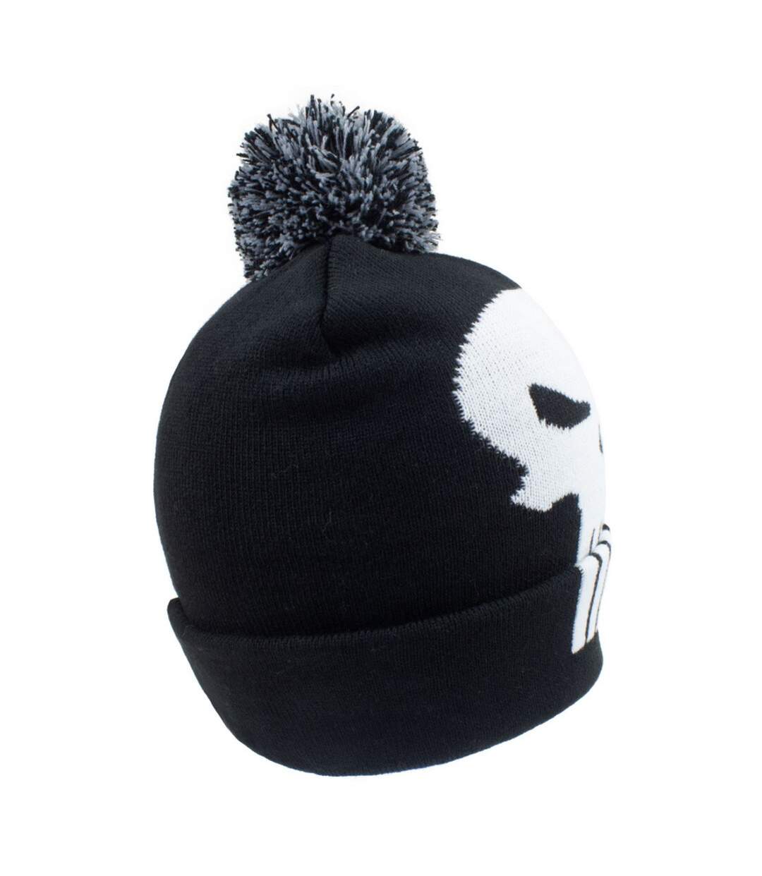 Bonnet Motif/style Crâne Adulte Noir Blanc The Punisher-3