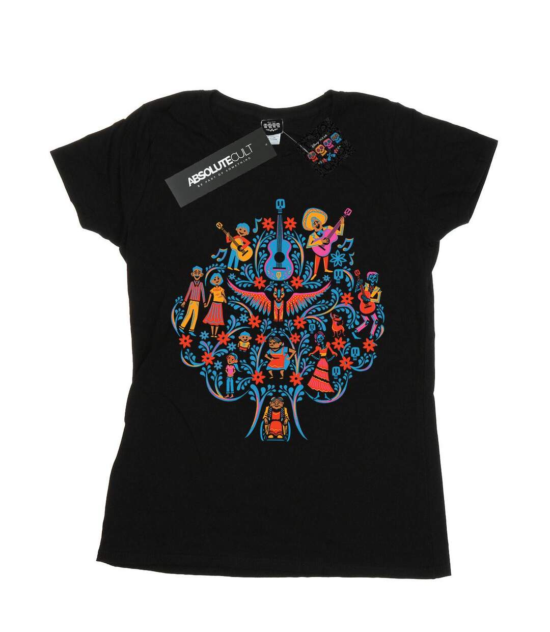 Disney - T-shirt COCO TREE PATTERN - Femme (Noir) - UTBI14325-1