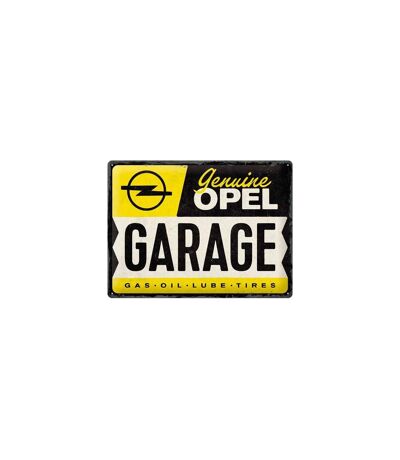 Plaque décorative en métal en relief 40 x 30 cm Opel - Garage